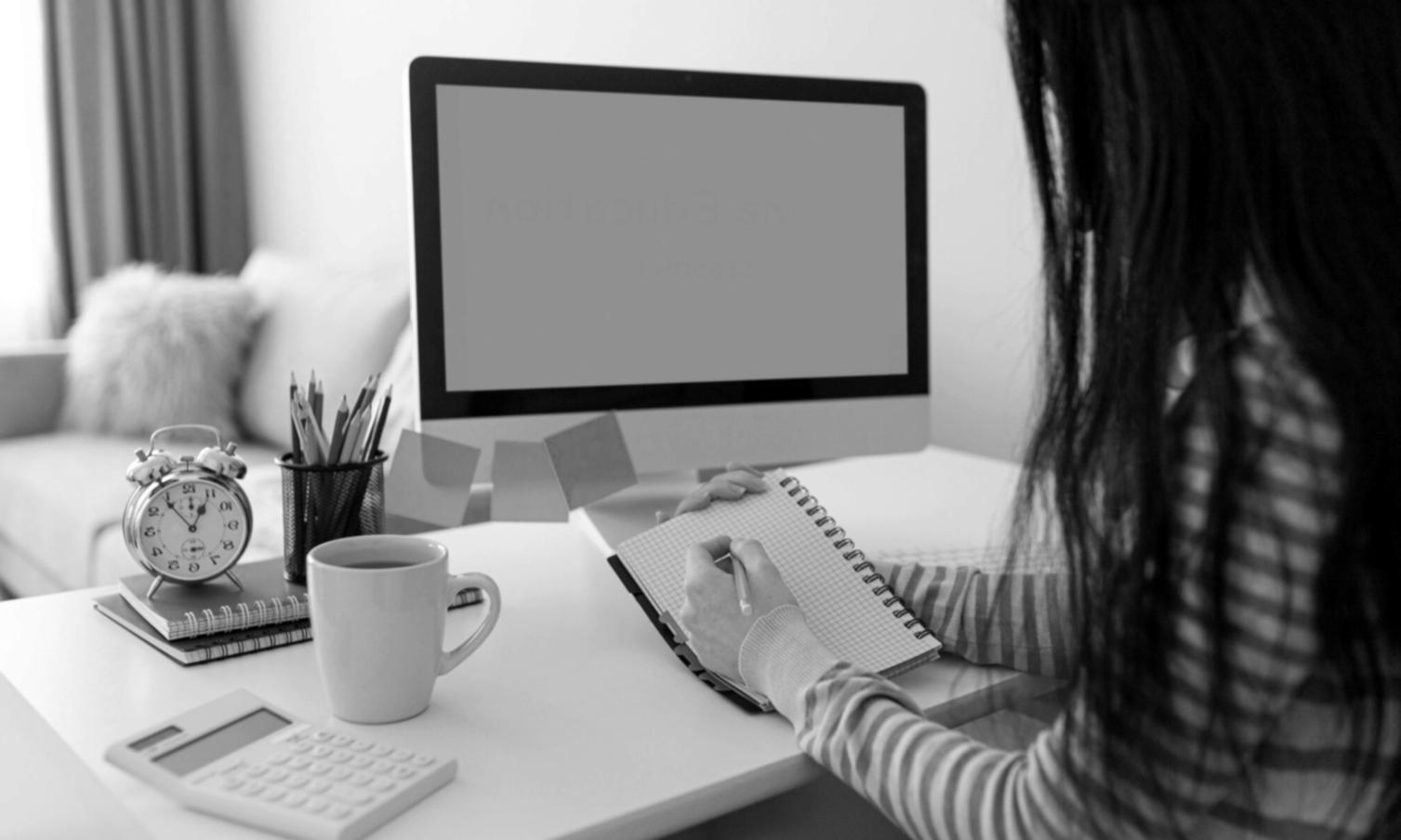 Investment analysis workspace with charts and reports